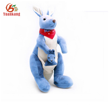 Presente do bebê Stuffed Toy Blue Plush Kangaroo